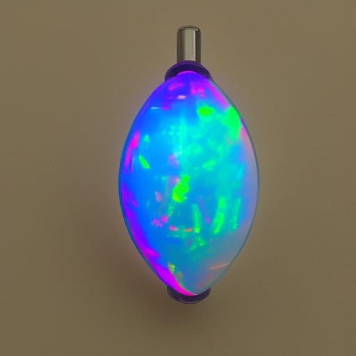 "Rainbow Radiance: A Pearlescent Opal Delight"