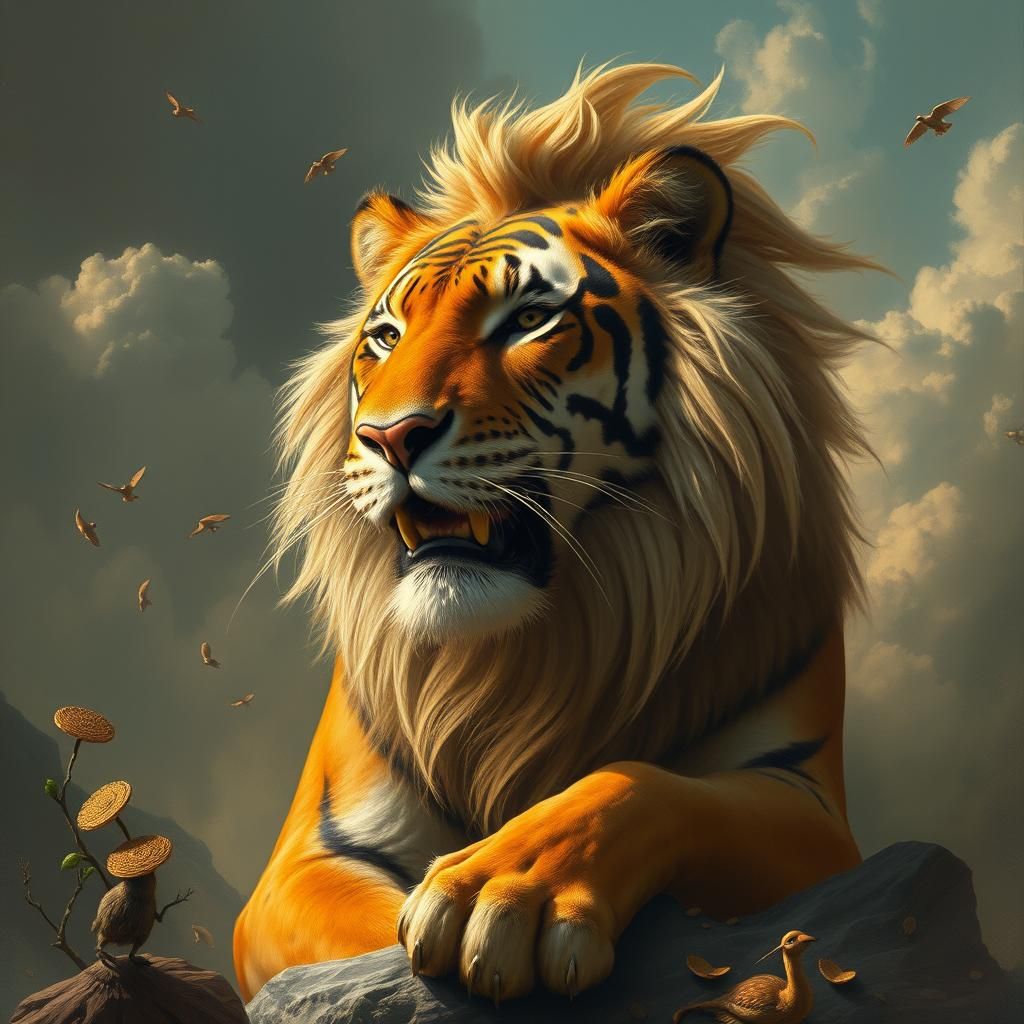 Time Blunts Lion's Paws: Detailed Matte Painting