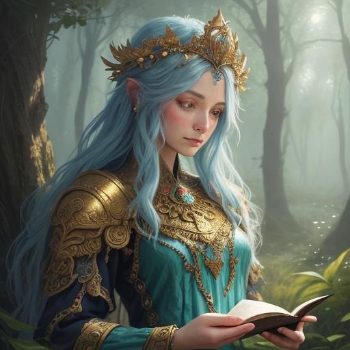 Mystical Goddess in Luminist Fantasy Art Style