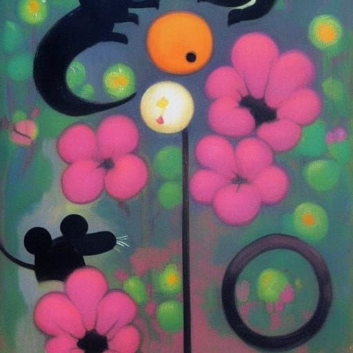 Mouse-Ox Tramples Blossoms in Sci-Fi Style