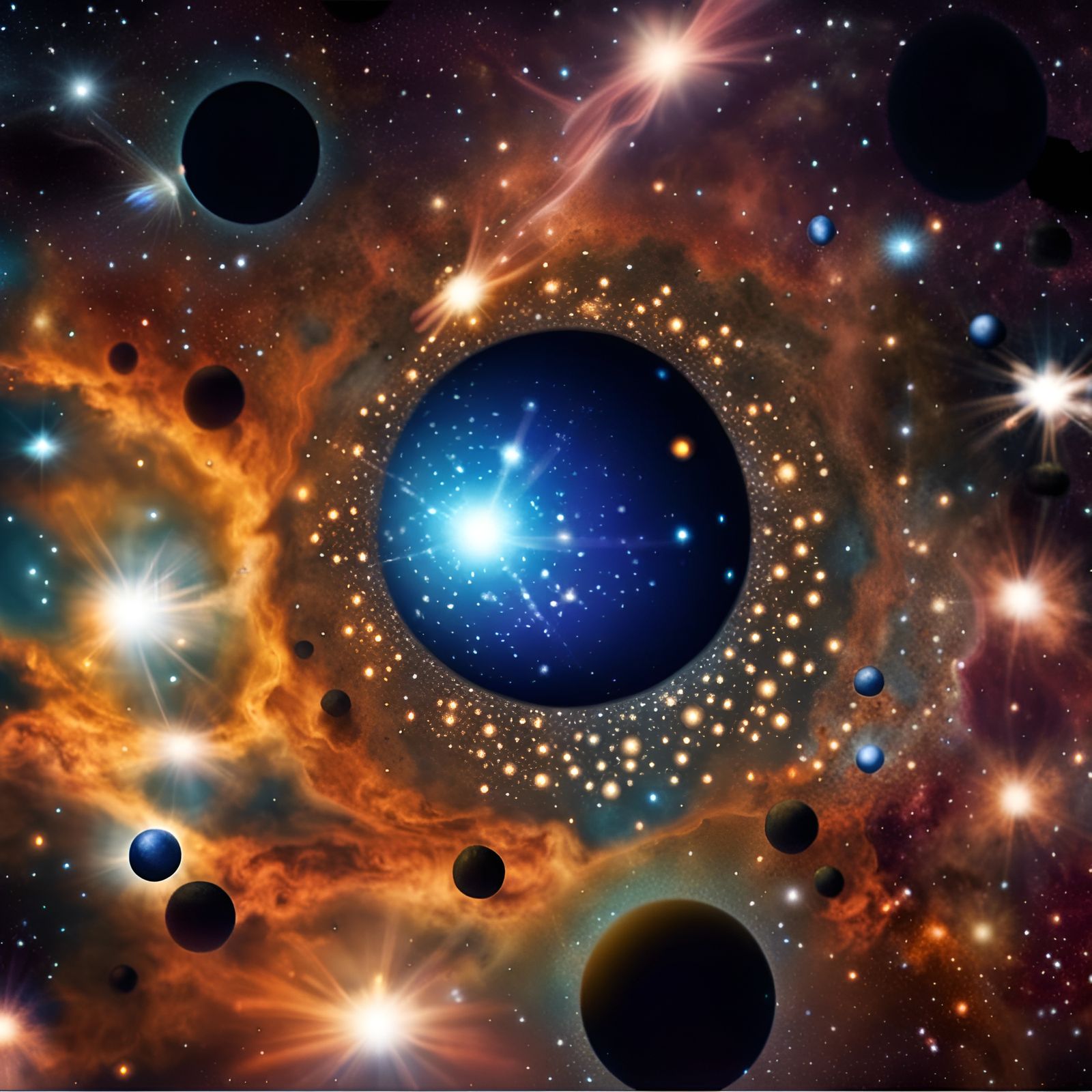 Detailed Spacecrafts in Galactic Ice Space