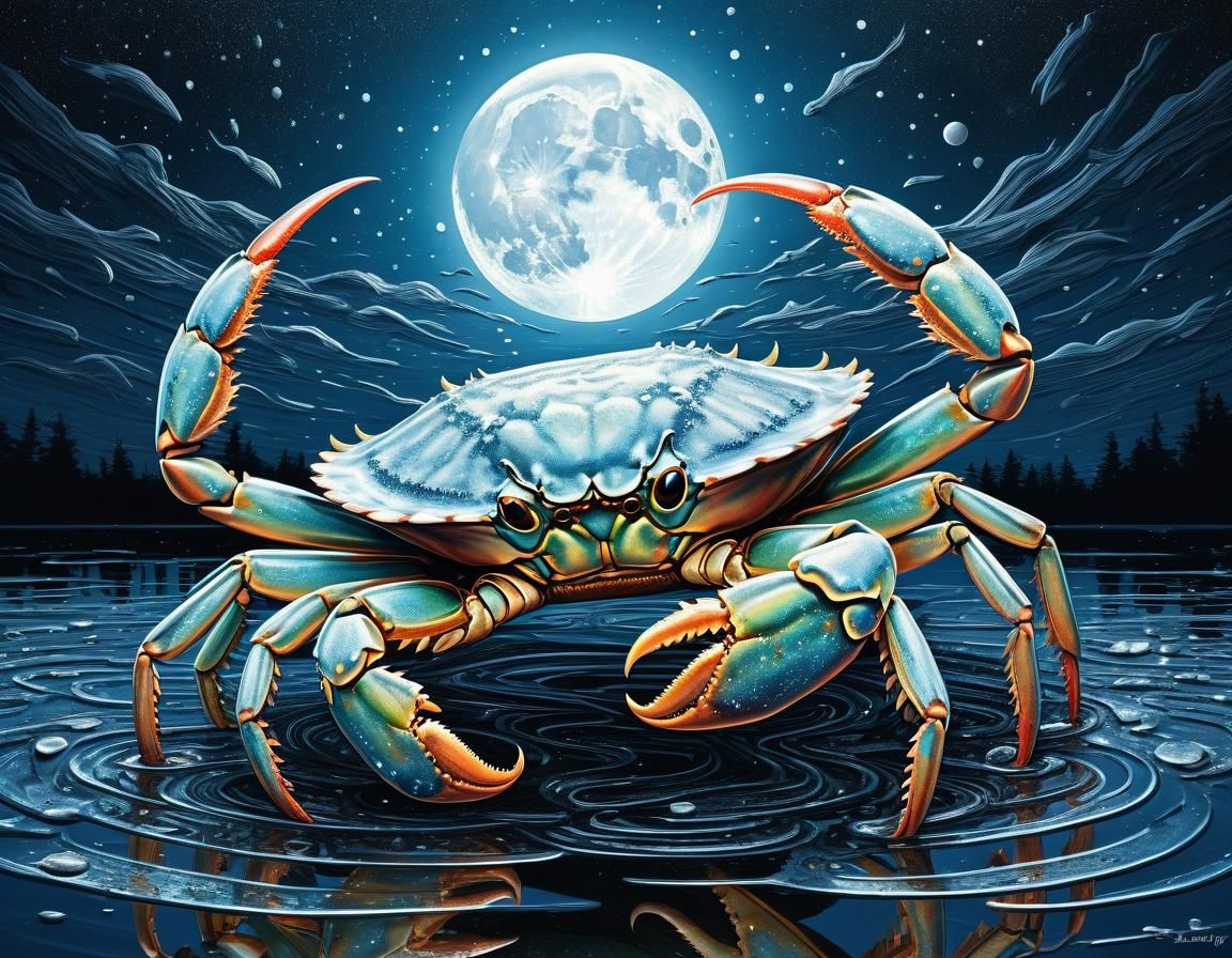 Ethereal Crab House in Abstract Surreal Art