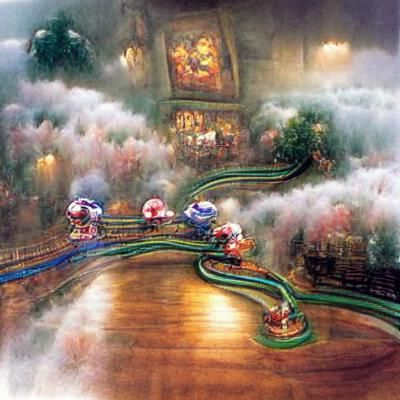 Mario Kart Race: Ethereal Fantasy Art