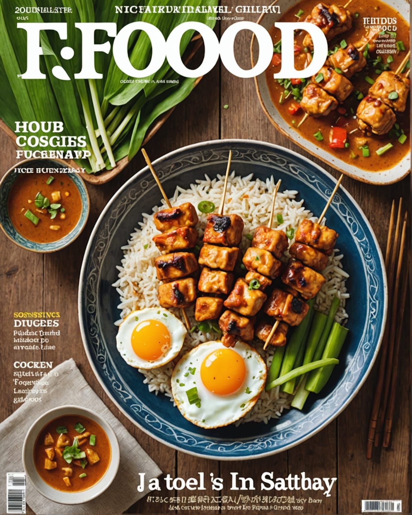 Food magazine cover.