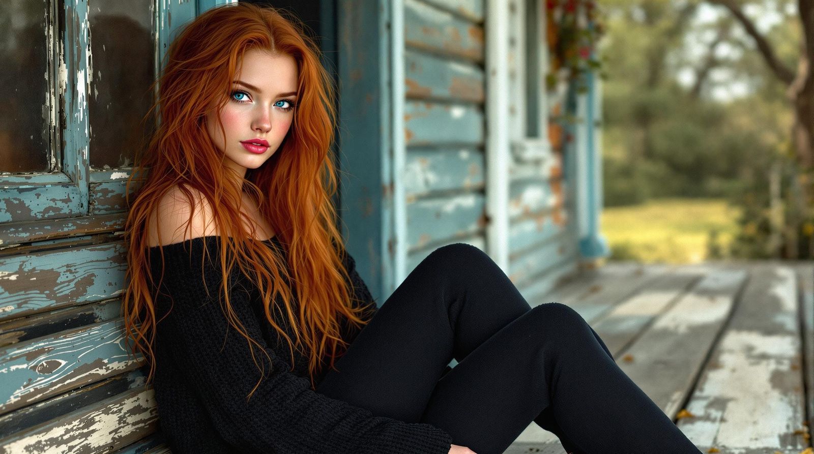 Serene Fantasy Woman Amidst Nature