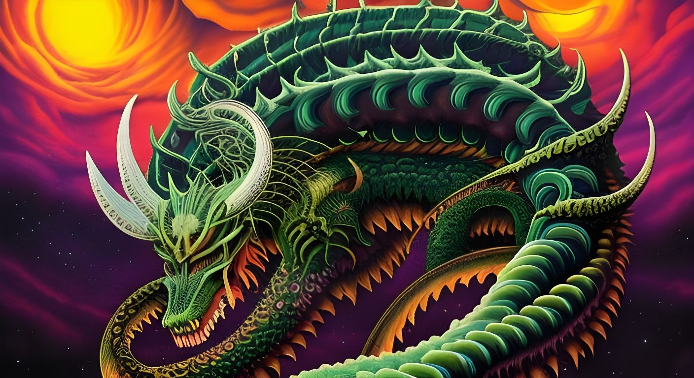 Psychedelic Horror Art: Typhon, Monster of Monsters