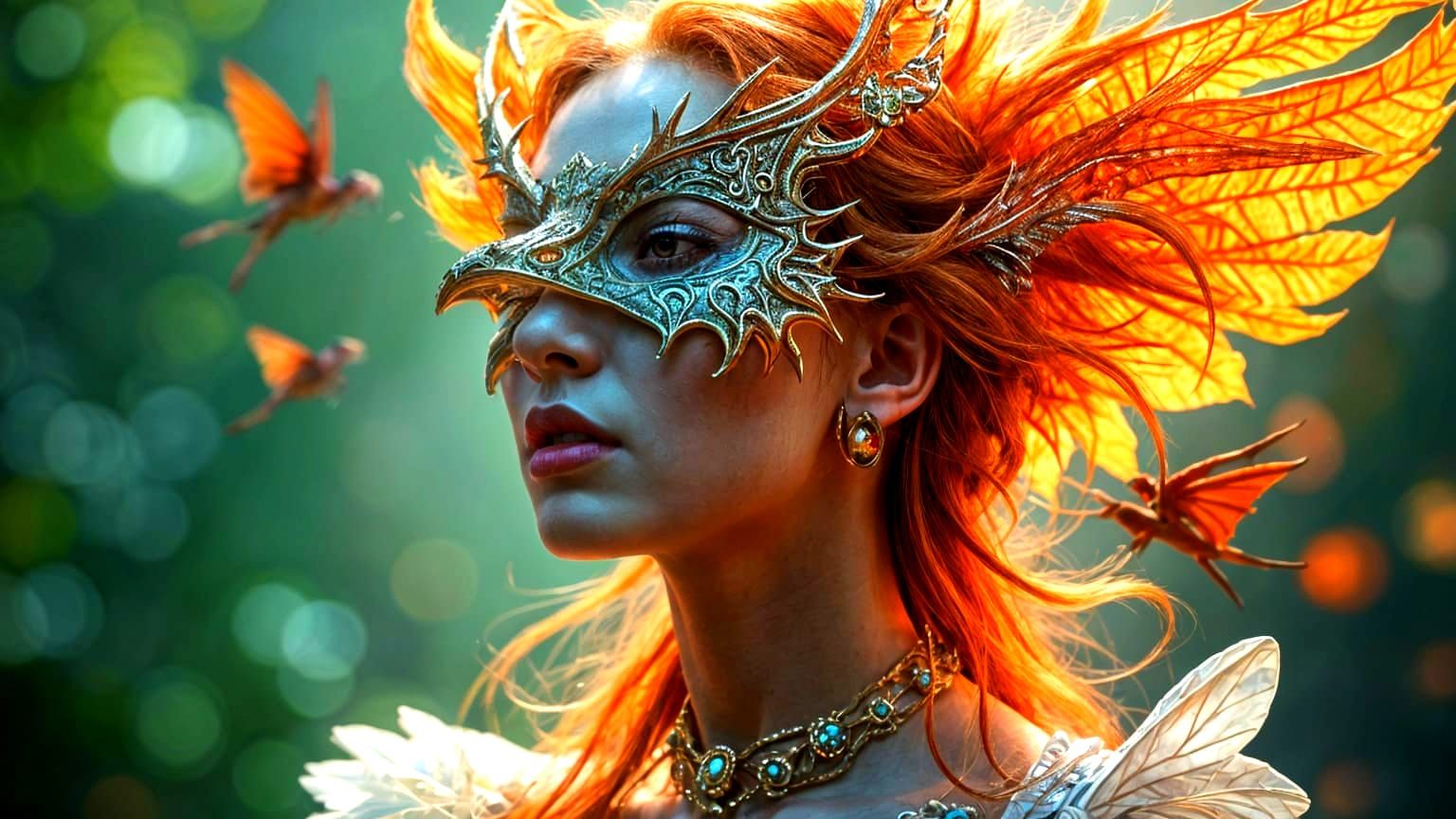 Intertwined Worlds: A Photorealistic Fantasy Scene