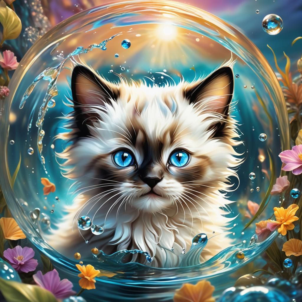 Ragdoll Kitten in Orb
