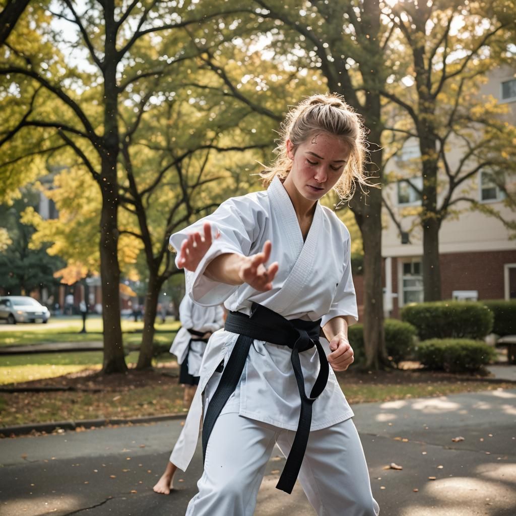 High School Karate Incident in Professional Photography