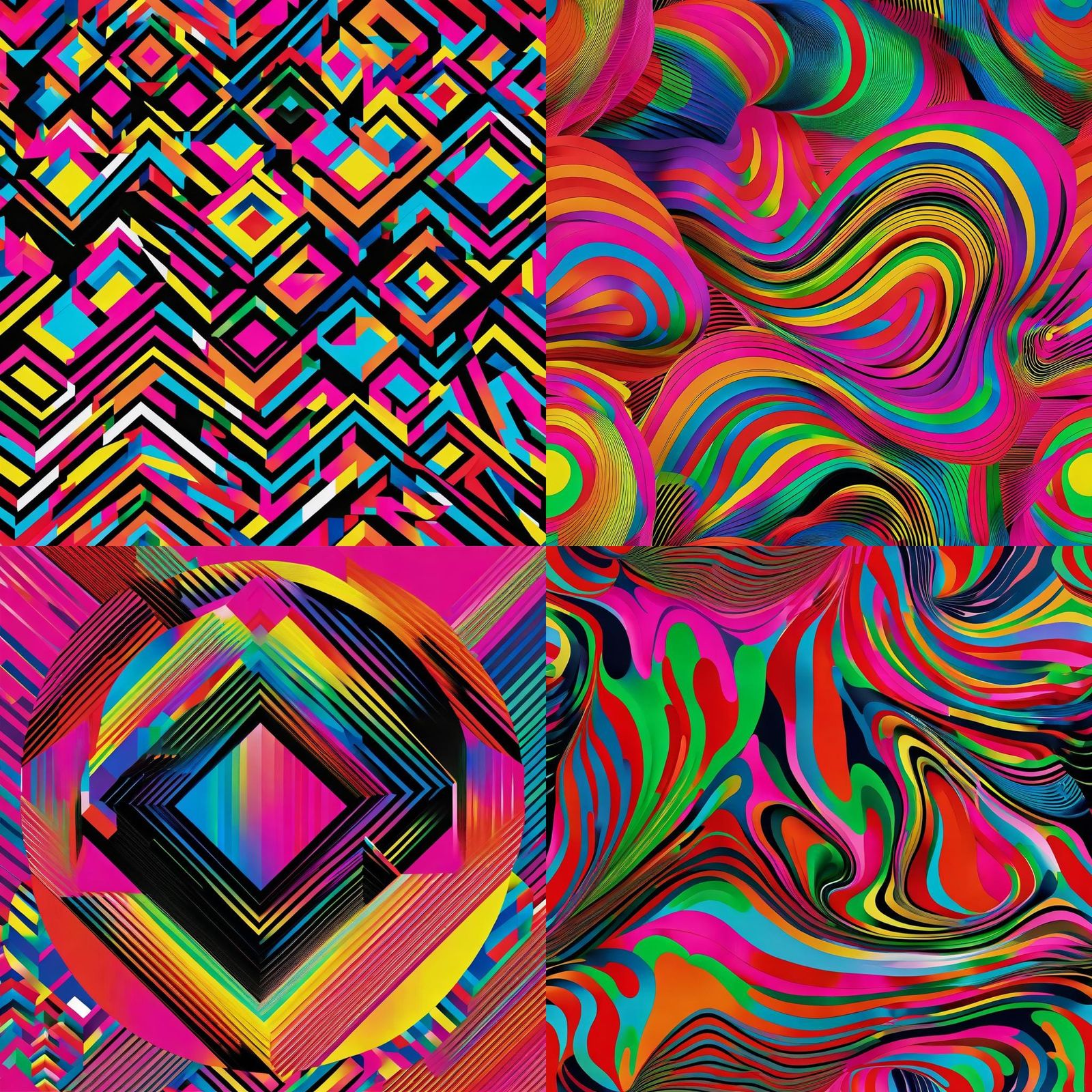 Vibrant Graphic Design in a Dynamic Style