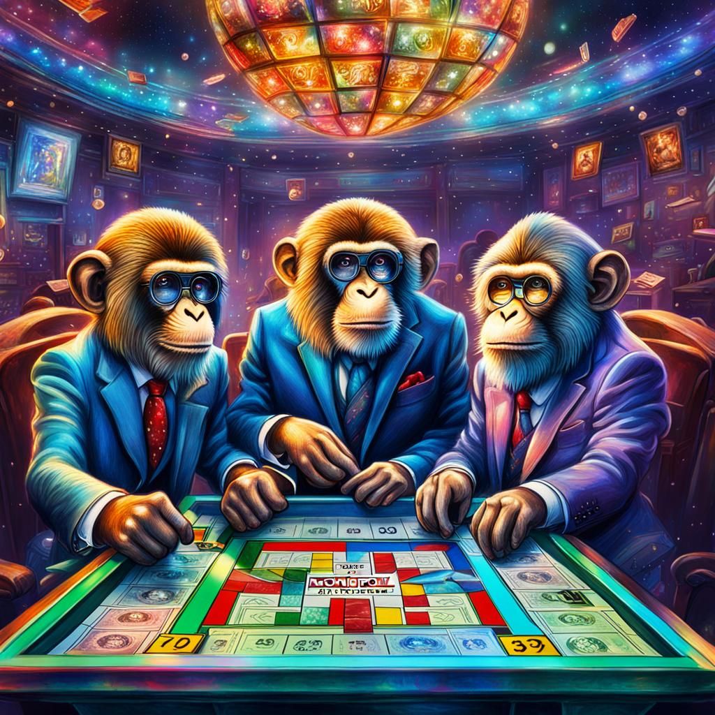 Monkeys Cheat at Monopoly: Holographic Astral Illustration