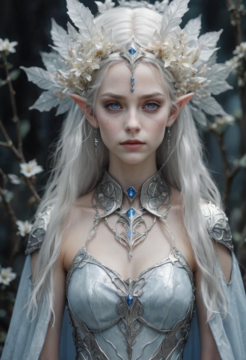 Elven Warrior Portrait in High Fantasy Style