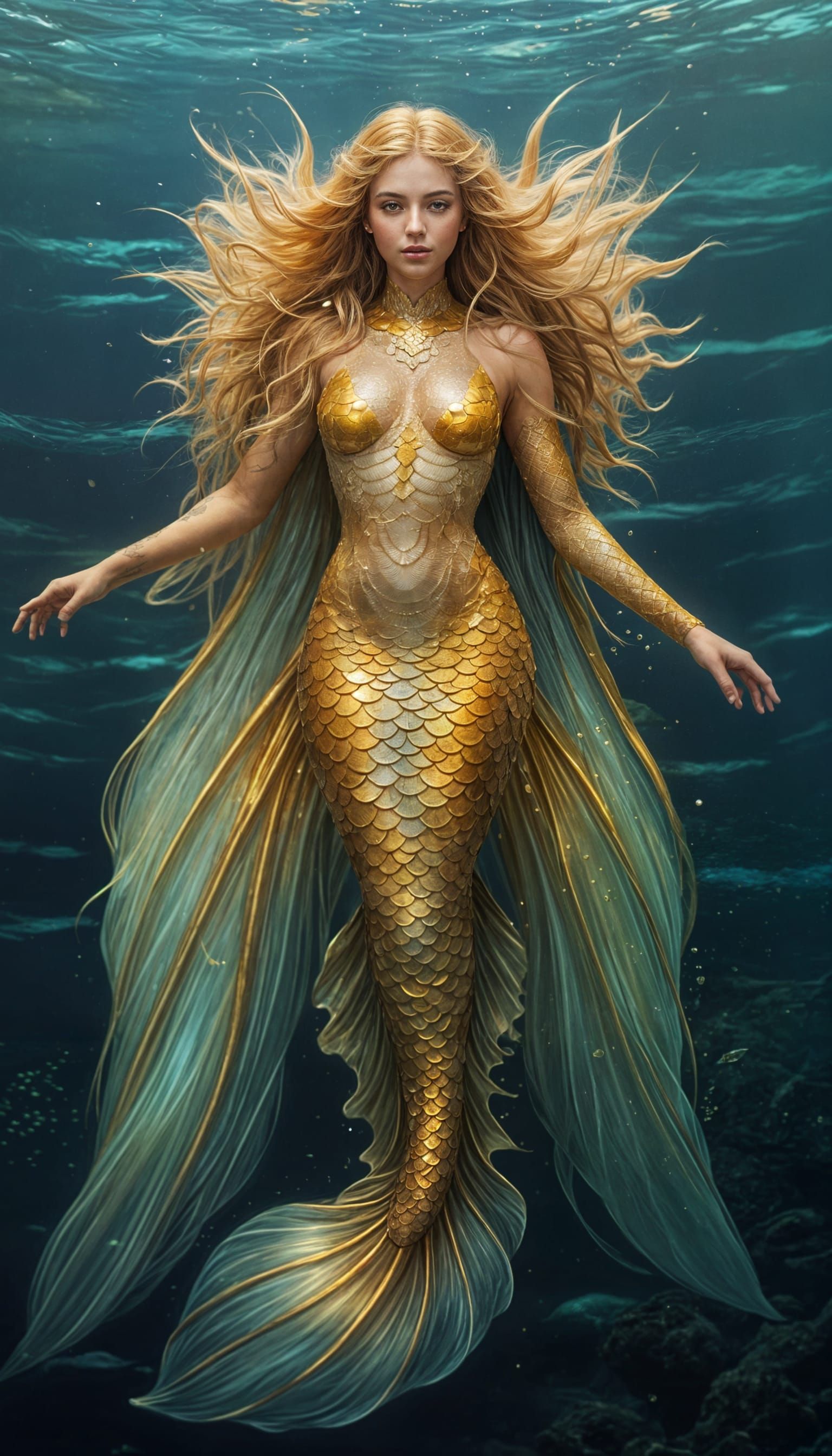 AI Mermaid Illustration