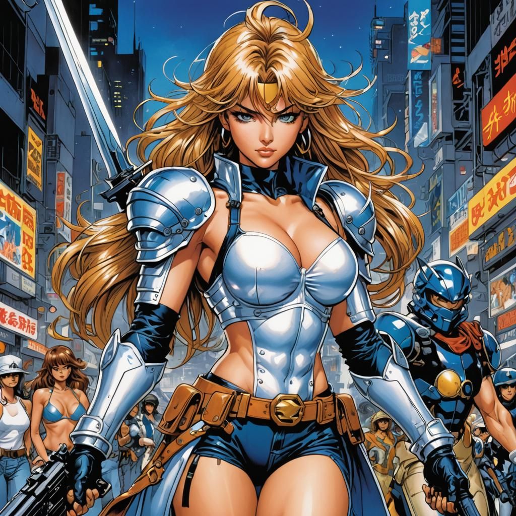 Dazzler in Masamune Shirow Style