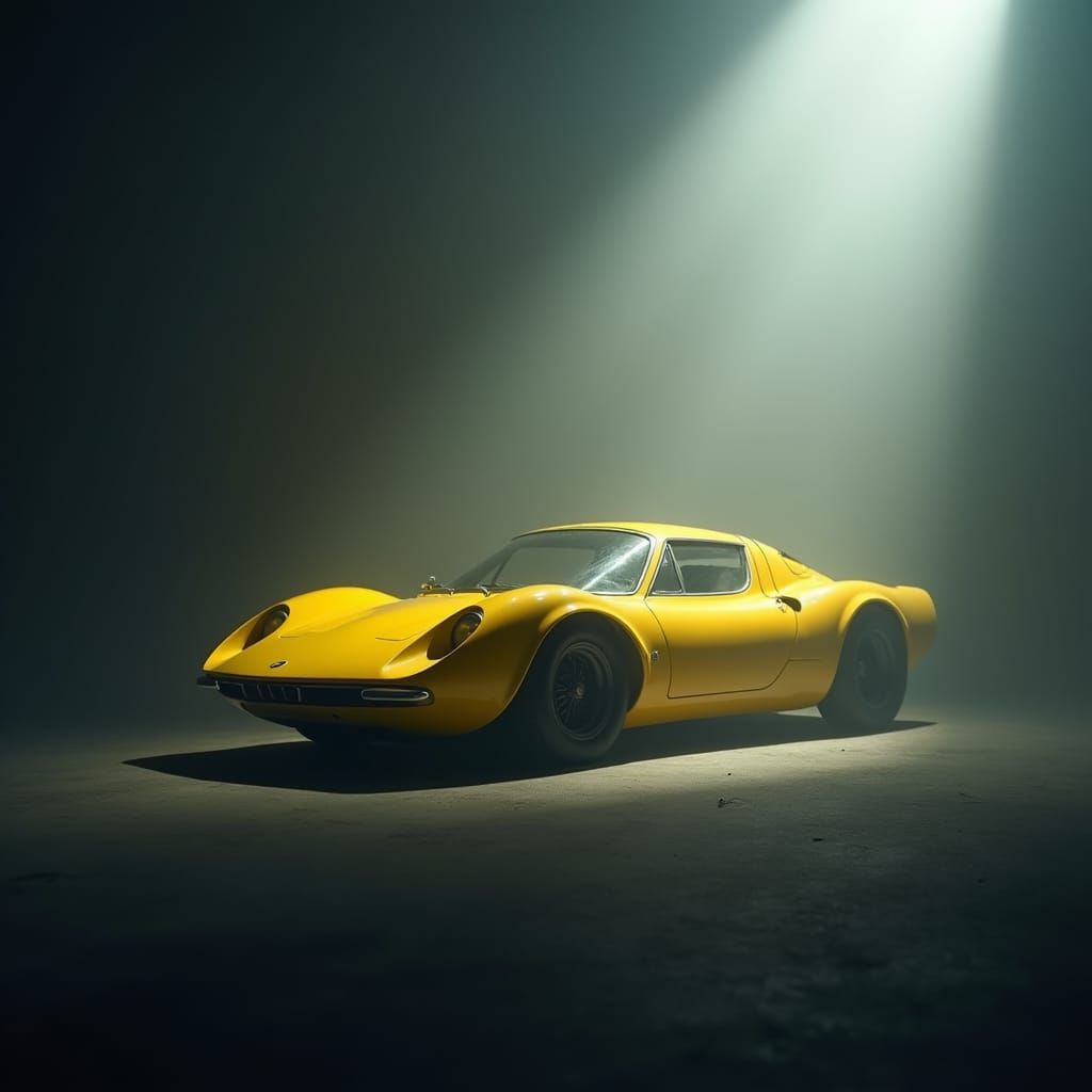 Banana Car in Hyperrealistic Cinematic Style
