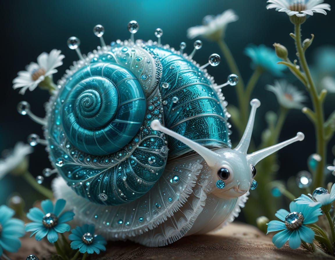 Turquoise snail
