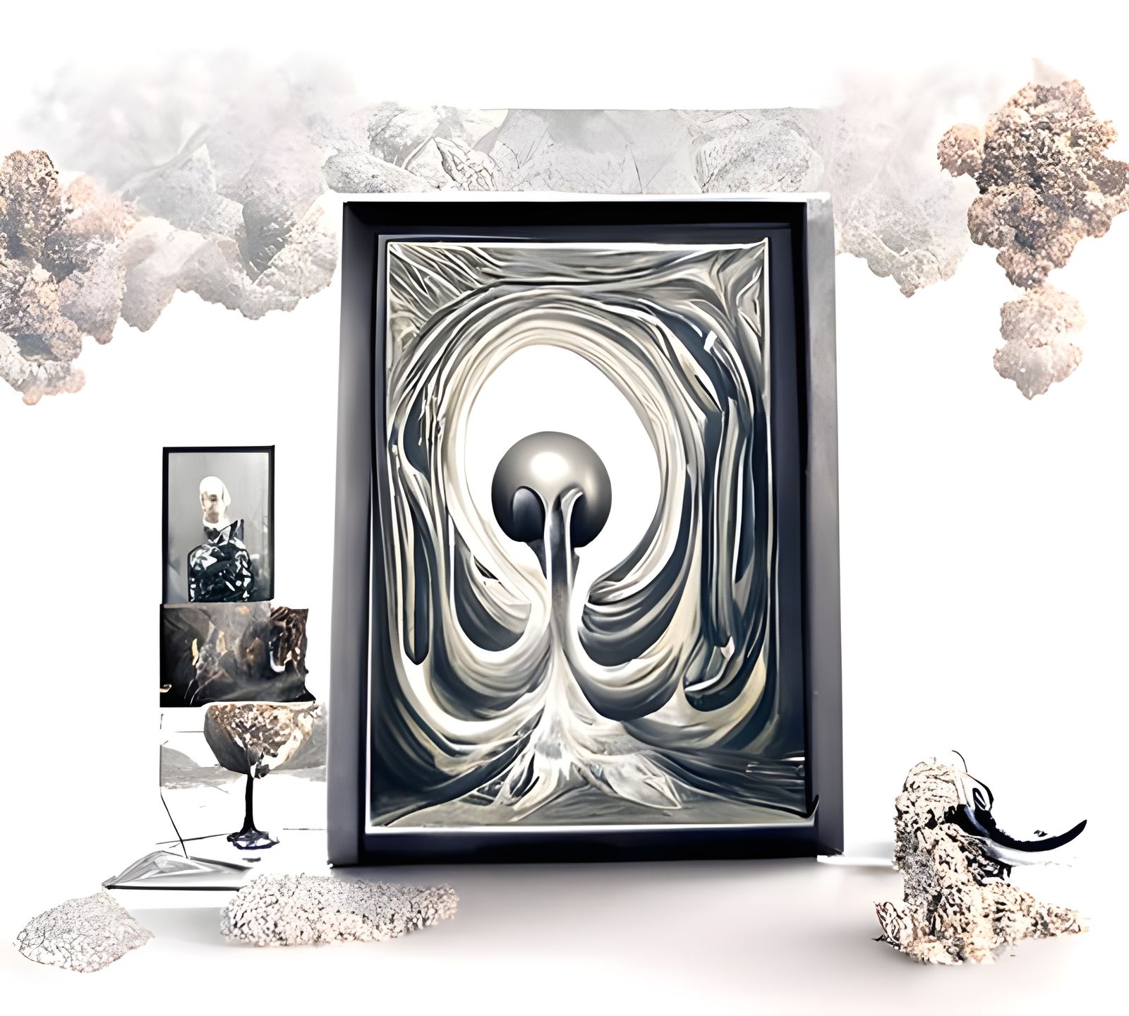 Abstract Painting of Meaningful Symbolism