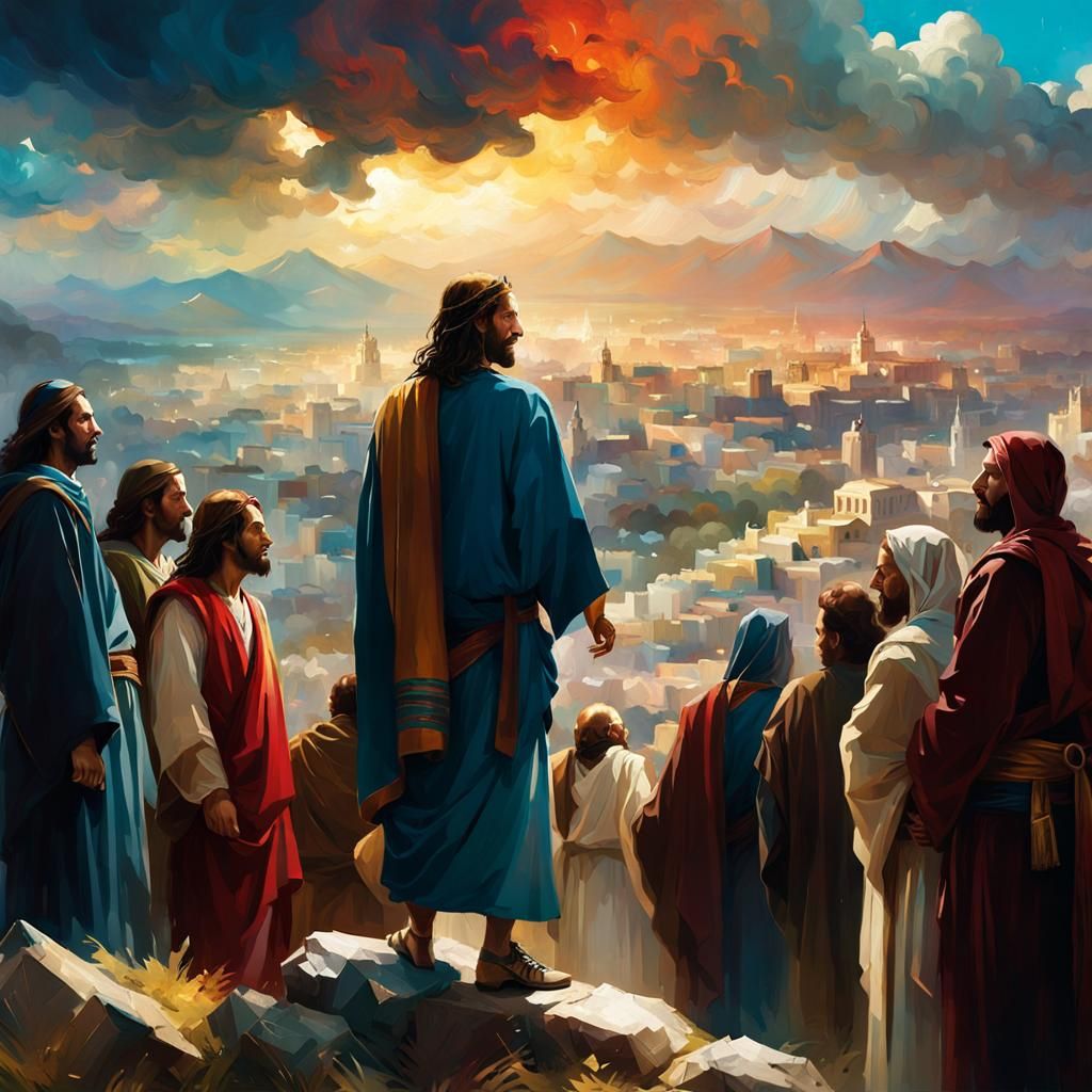 Jesus Ascends on Mount of Olives: Splash Art