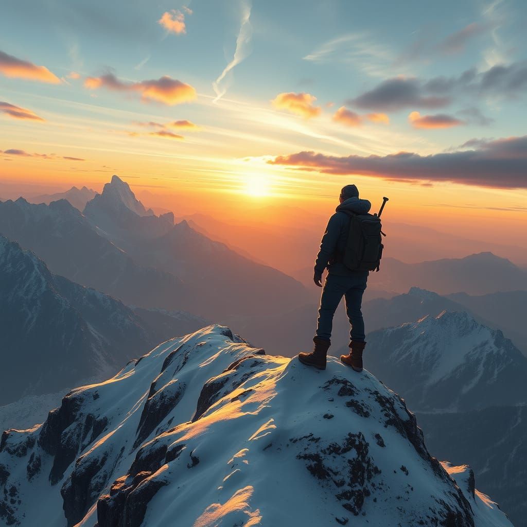 Epic Mountain Vista: Matte Painting Adventure