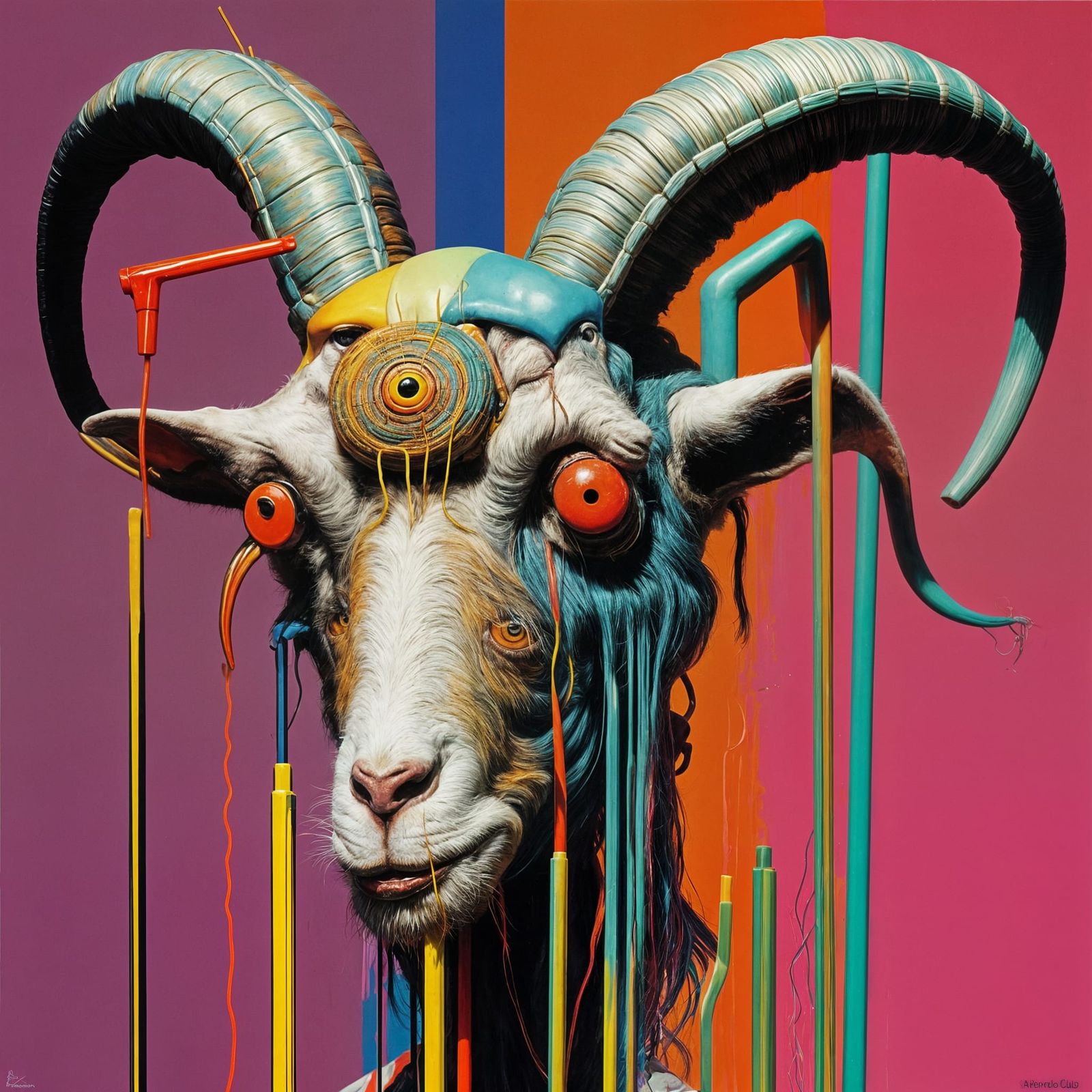 Crazy Straw Goat Head IX