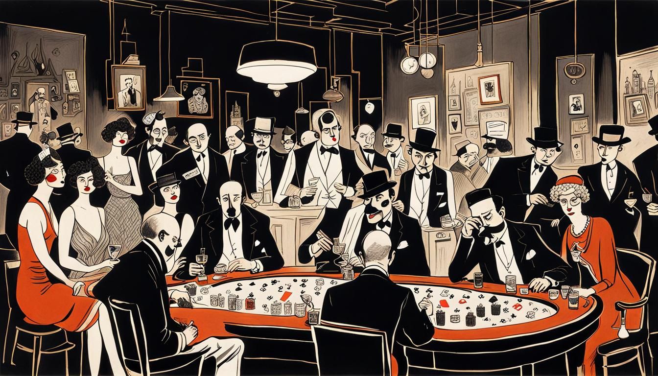 Poker Night in the City: A Comic Doodle