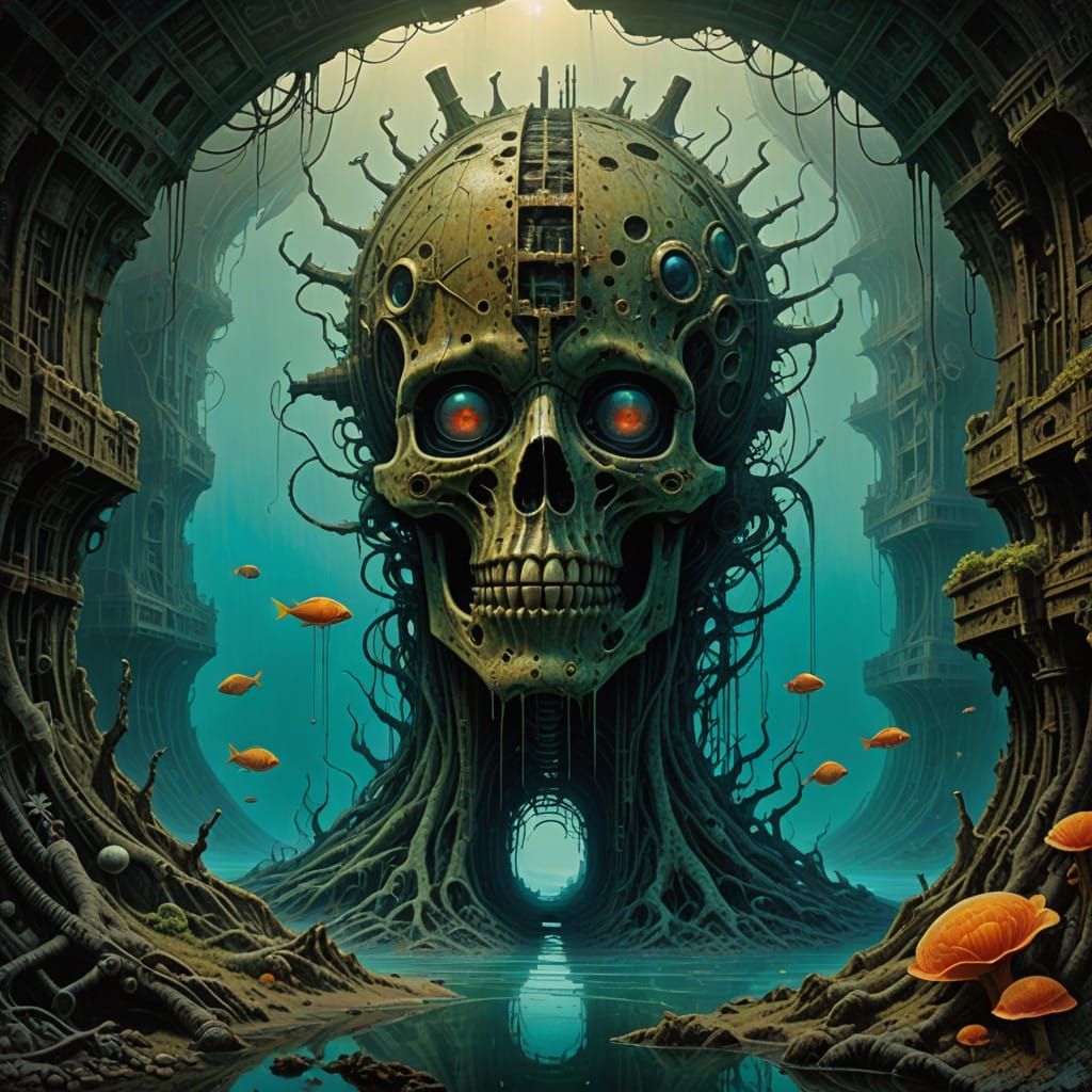 Abandoned Airplane Reclaimed by Ocean Reef in Haunting Beaut...