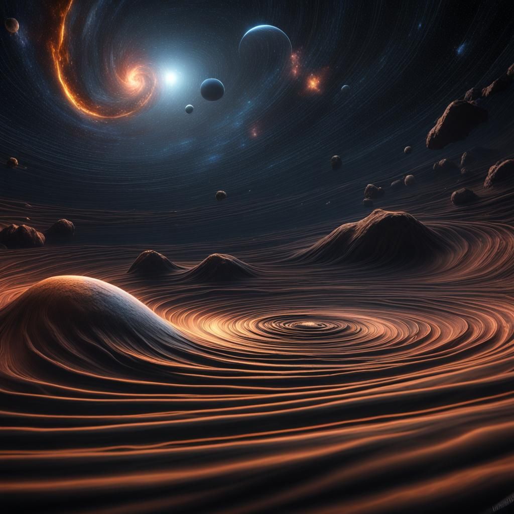 Gravitational Waves from Merging Black Holes: Digital Art