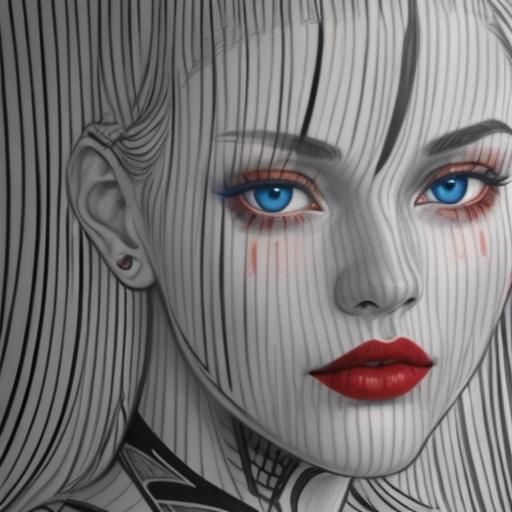Striking Rotoscoped Portrait Blending Reality and Art