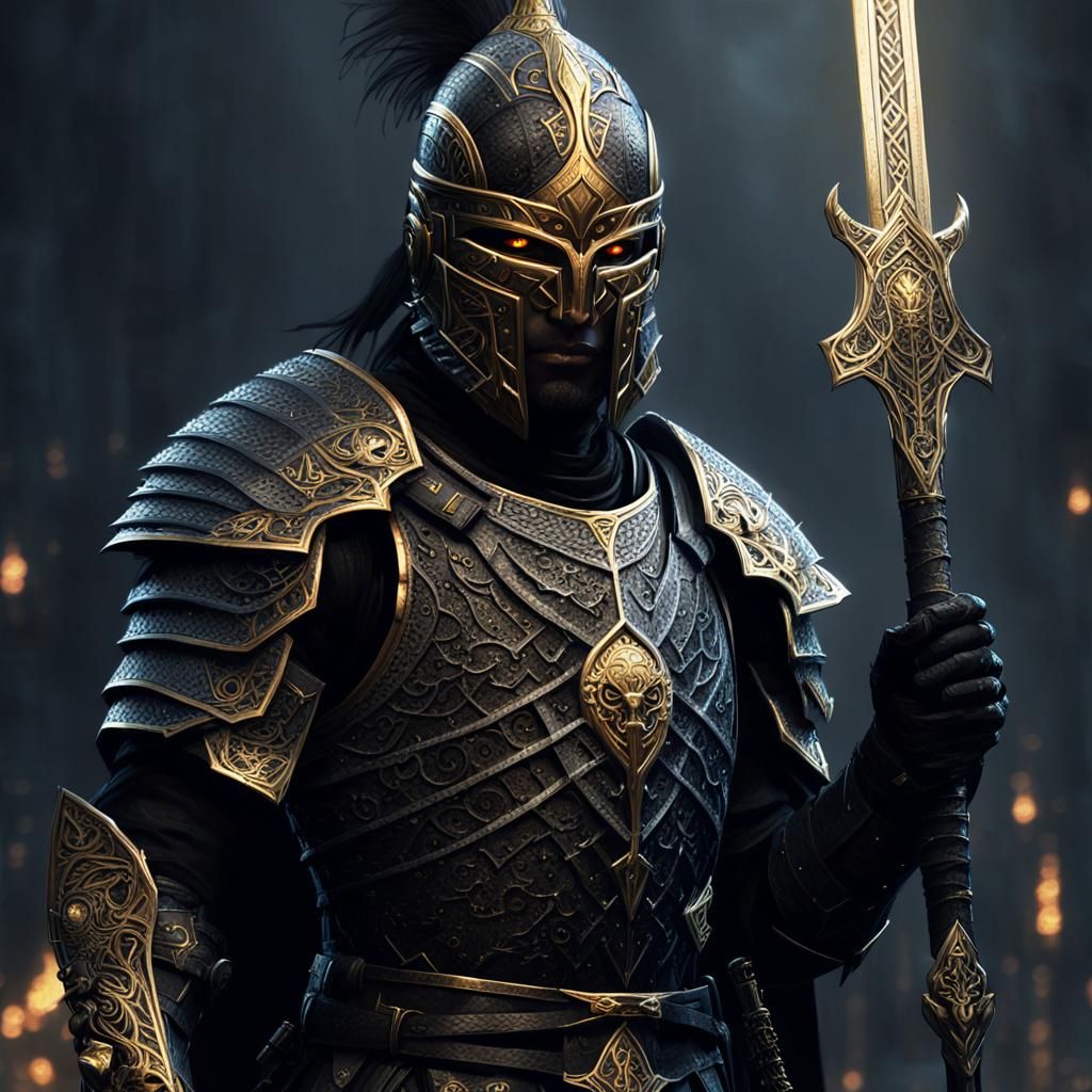 Mystical Black Knight Concept Art