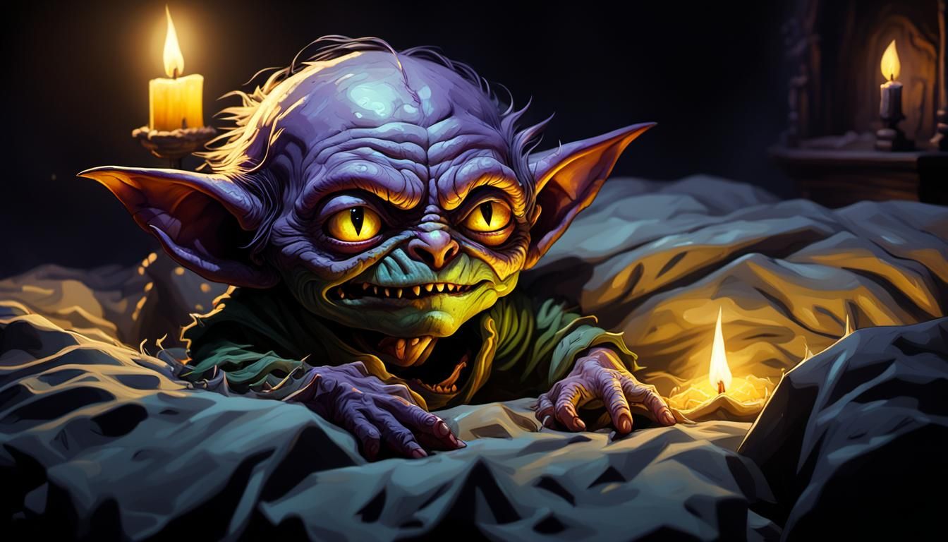 Eerie Dark Fantasy Goblin and Monster Concept Art