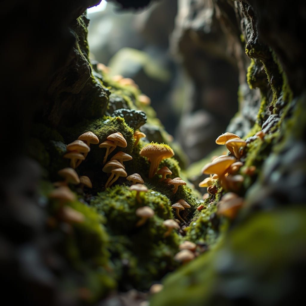 Luminous Cave Habitat Revealed in Vivid Detail