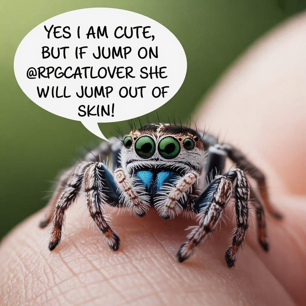 Cute Cartoon Cat with Bold Declaration