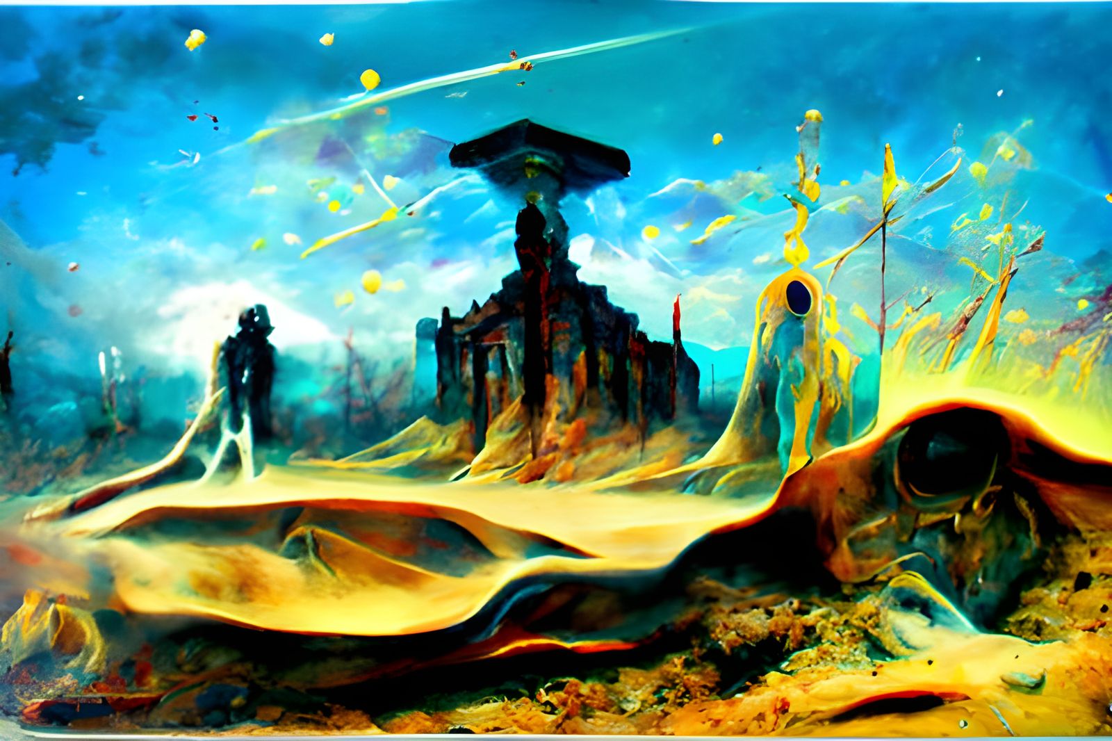 Far Out Castle On Mars