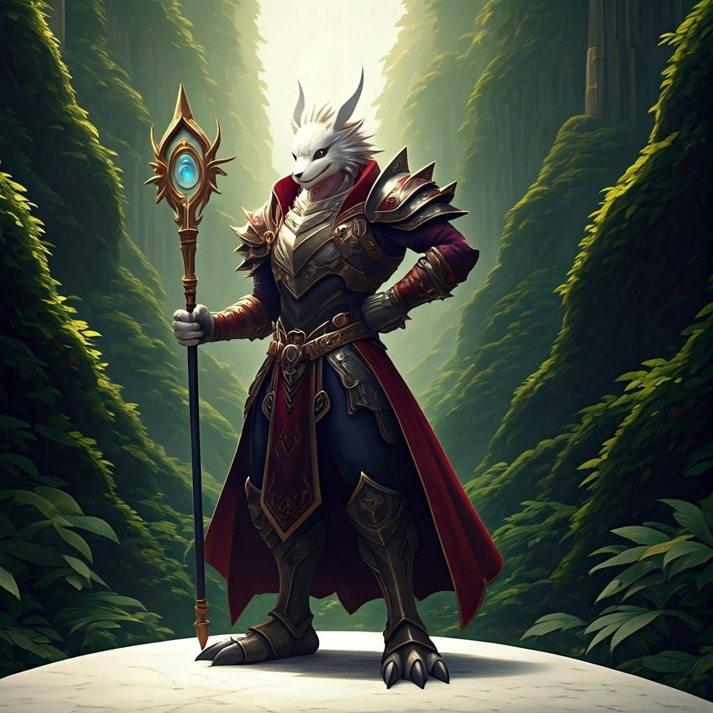 Regal Renamon in Emerald Forest