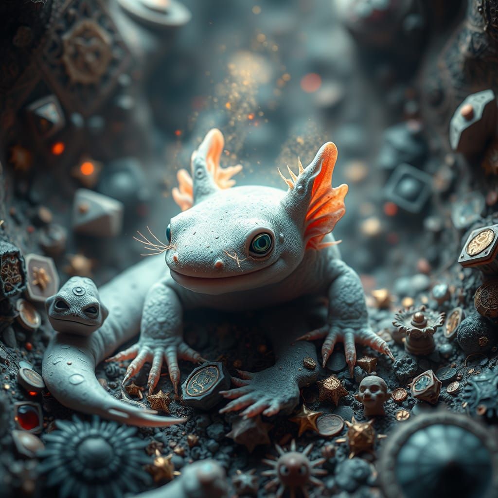 Surreal Axolotls Embarks on Mystical Journey Through Liminal...