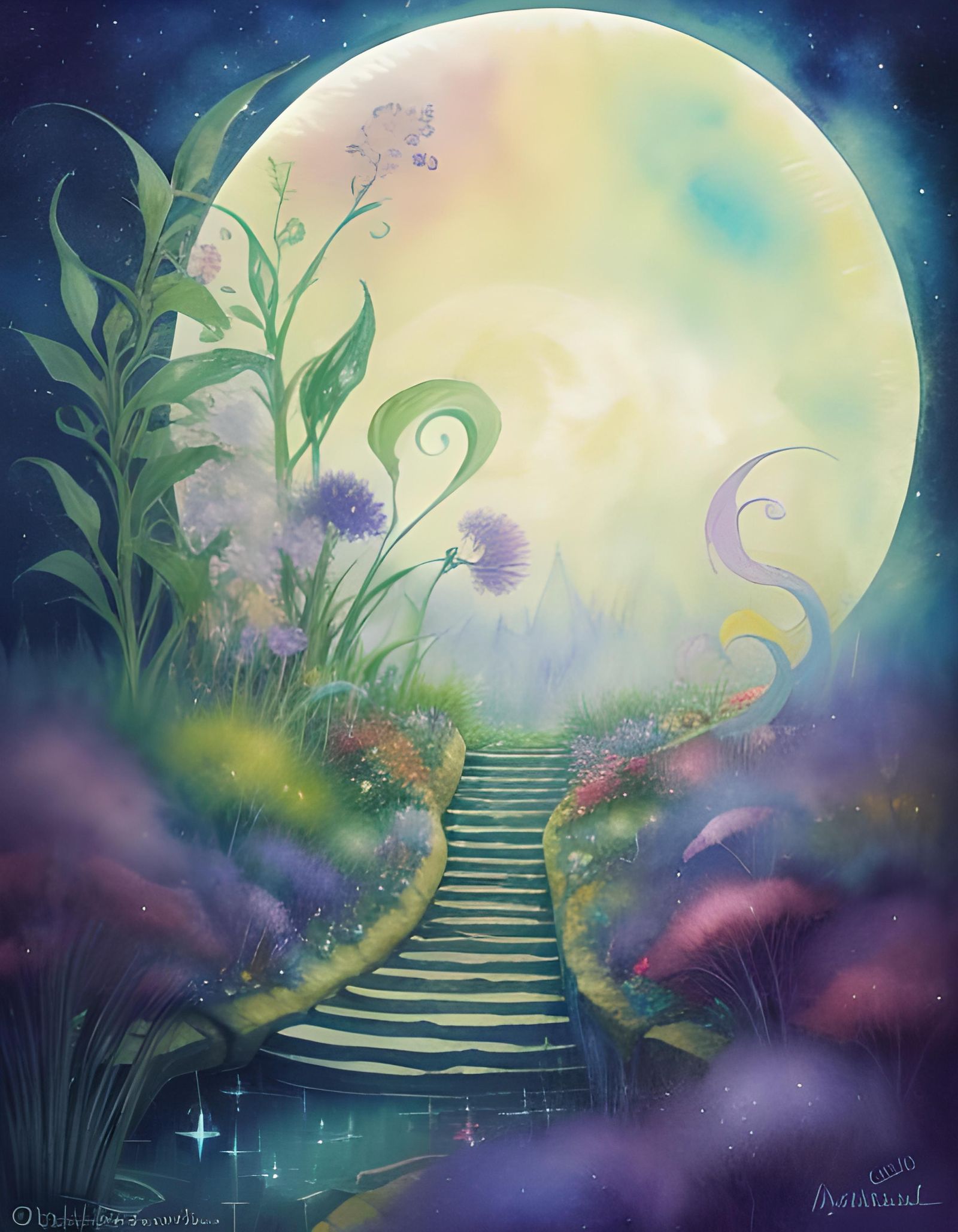 Whimsical moon