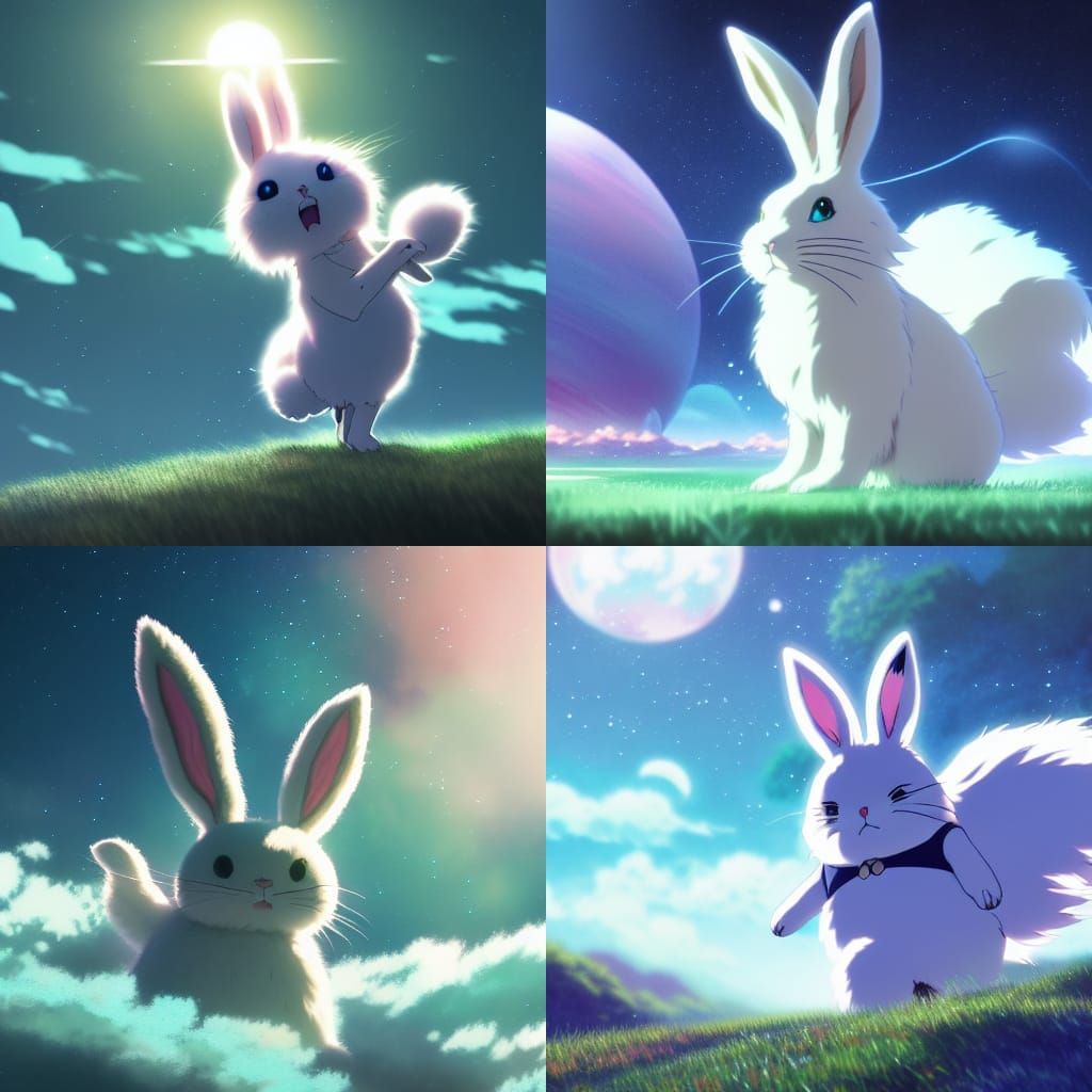 Galactic Bunny by a River, Anime Key Visual