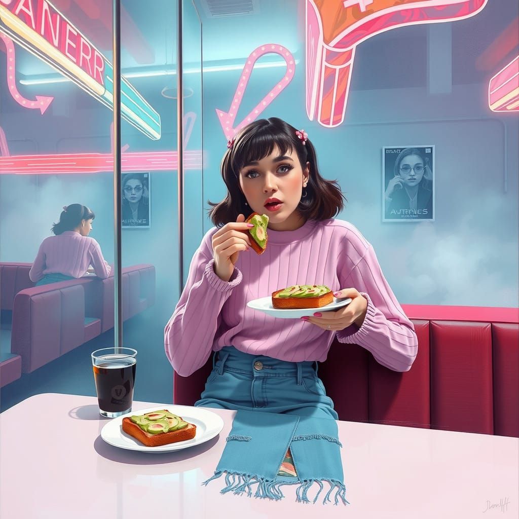 Surreal Diner Scene of Mind Control and Memory Loss
