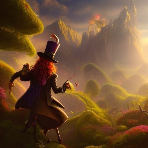 Fantastical Mad Hatter Concept Art