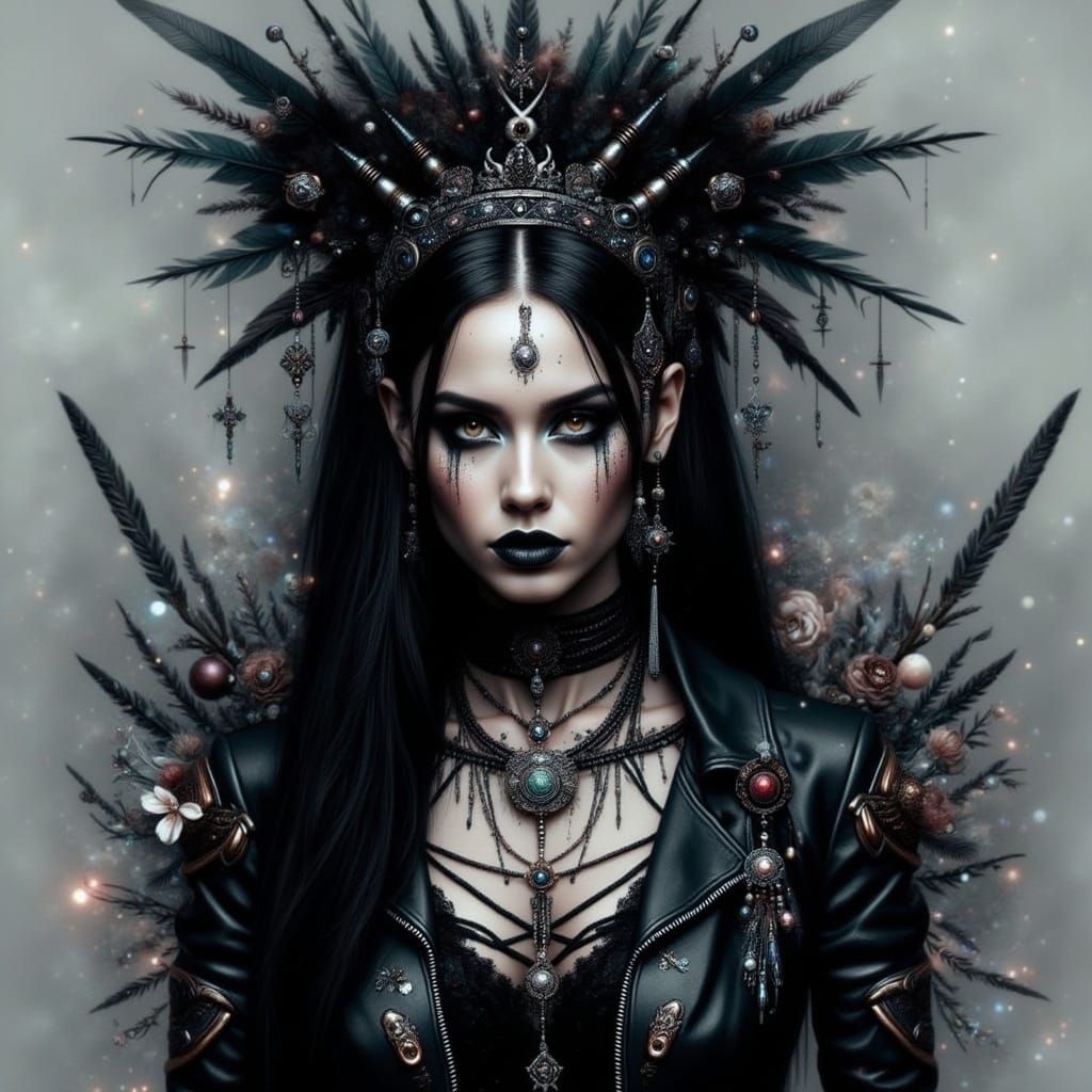 Gothic Glamour in Dark Florals