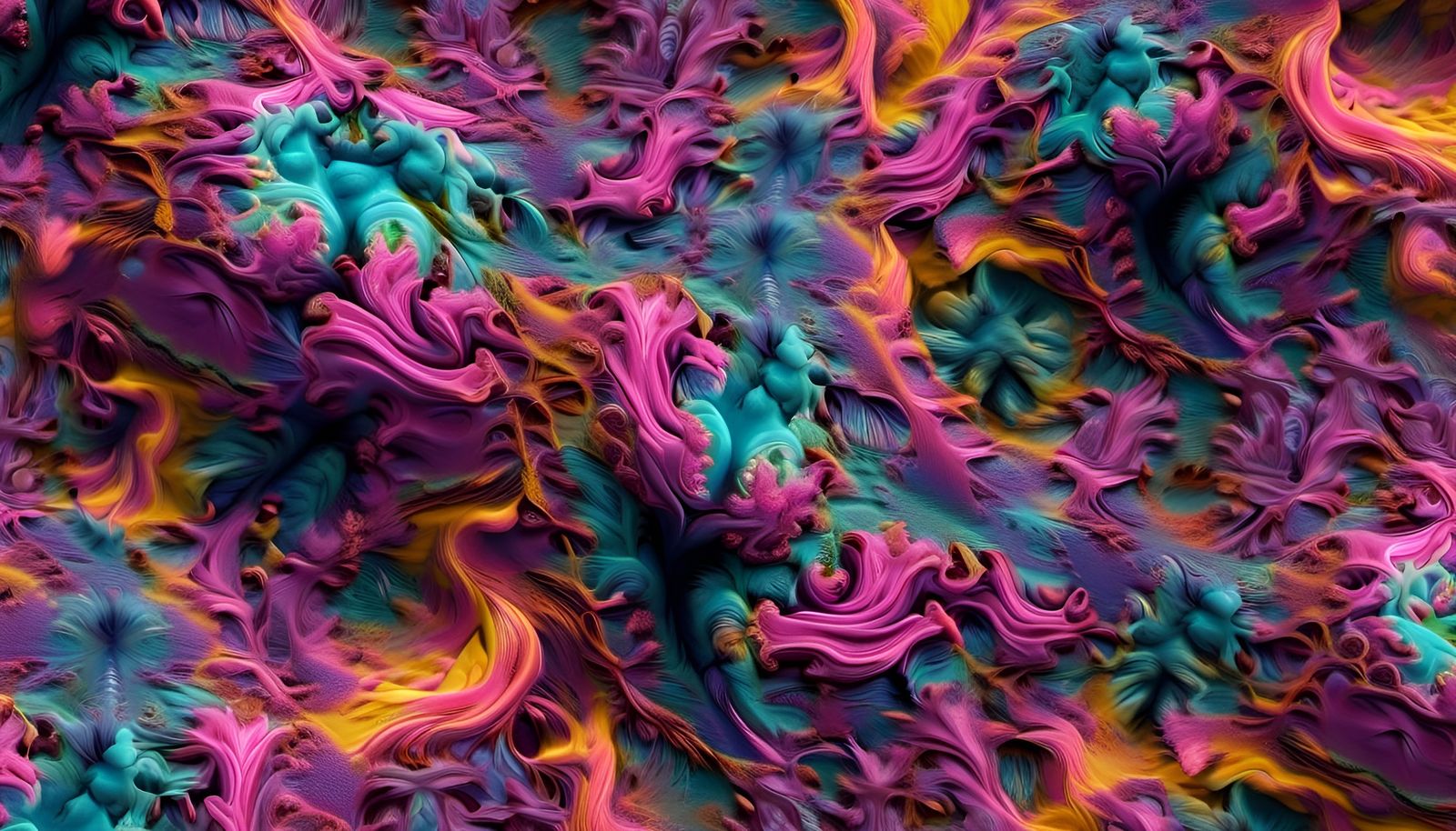 Psychedelic Galactic Universe in Hyperrealism Style