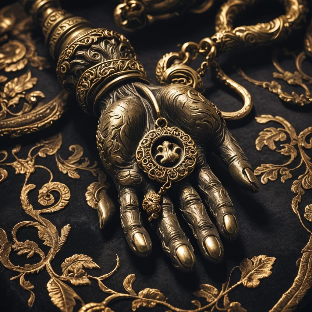 Mysterious Monkey's Paw Charm with Eerie Glow