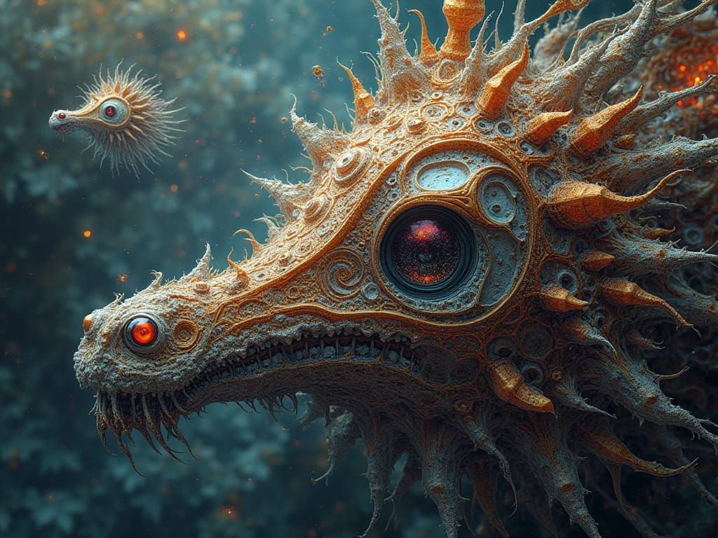 A Creeping Melange with Sceptical Zephyr Fractal Interference