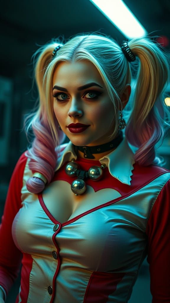 Cinematic Harley Quinn Film Still