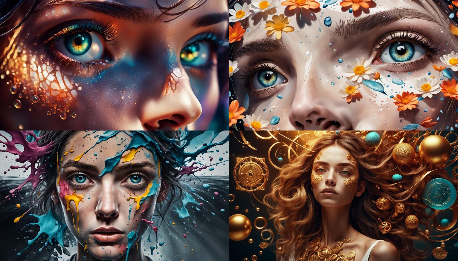 Hyperrealistic Dreamscape with Modern Artistic Flair