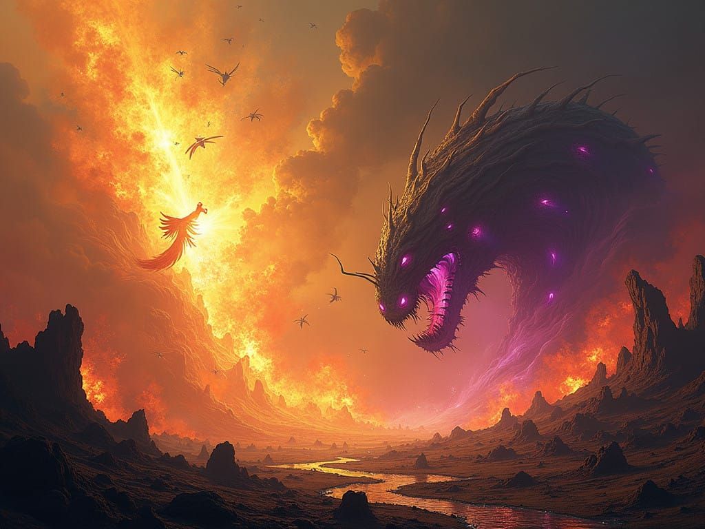 Dark Fantasy Landscape in Blazing Combat