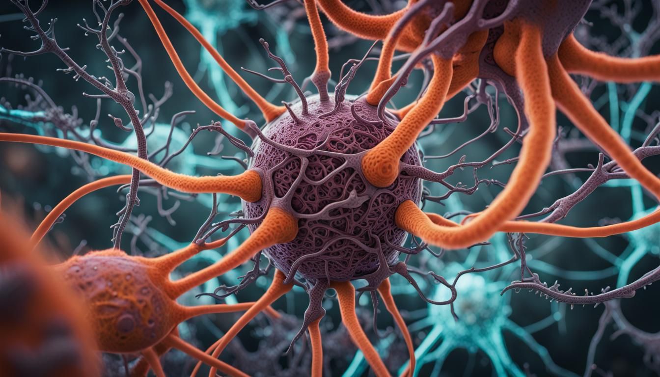 Detailed Generative Art of a Biological Cell