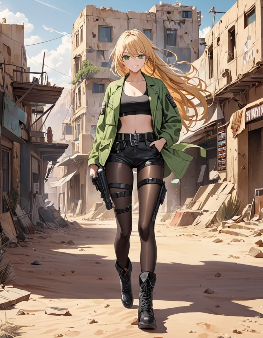 Heroine Embarks on an Epic Quest in a Deserted, Dusty Town