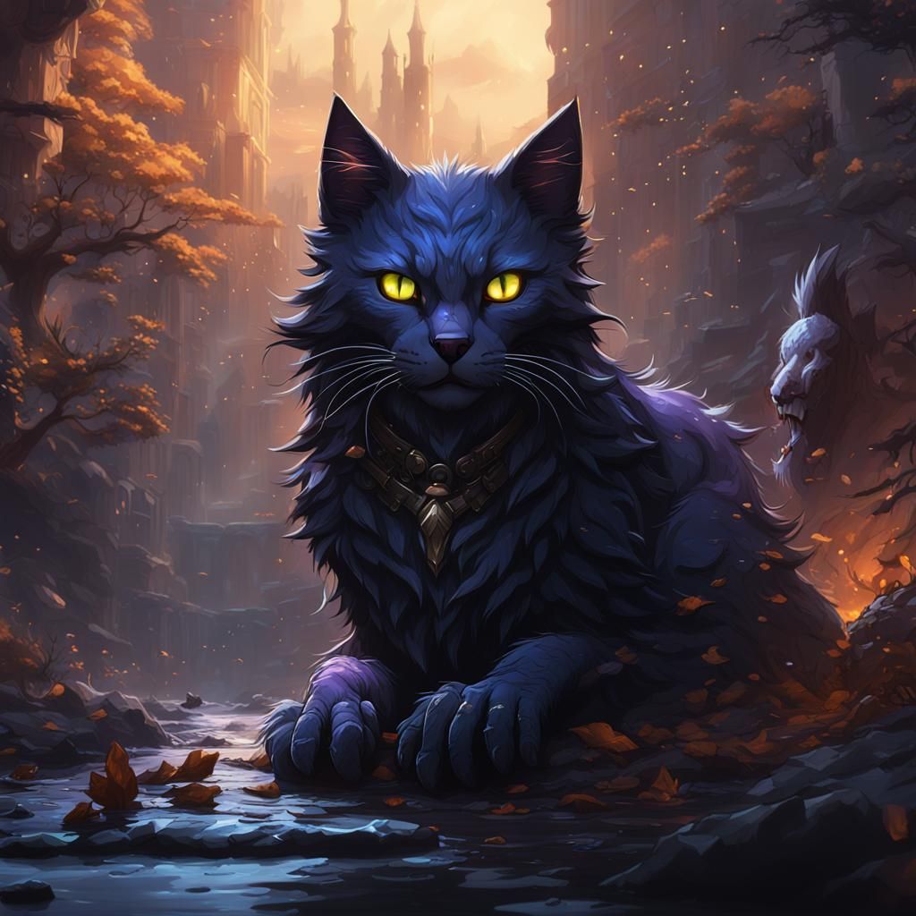Scourge from Warrior Cats: Detailed Matte Painting