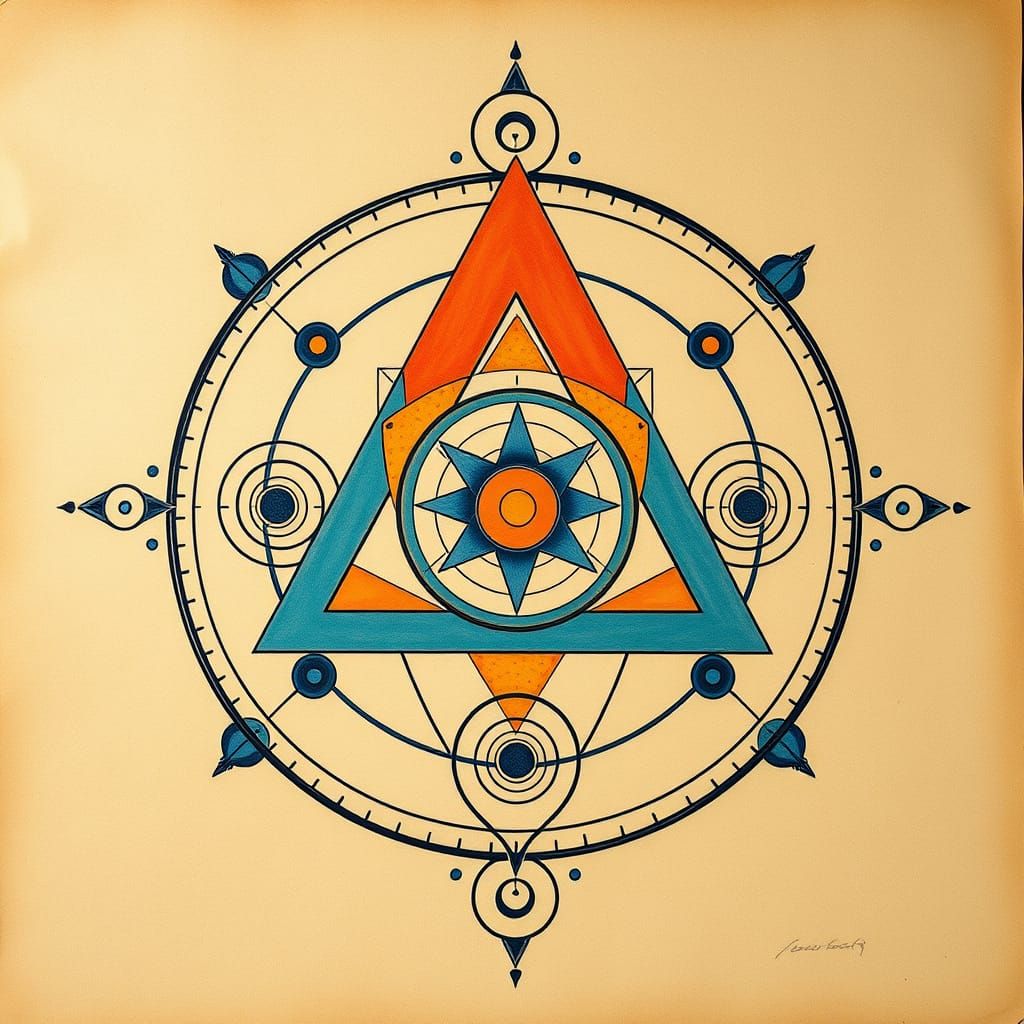 Ethereal Spiritual Geometric Art